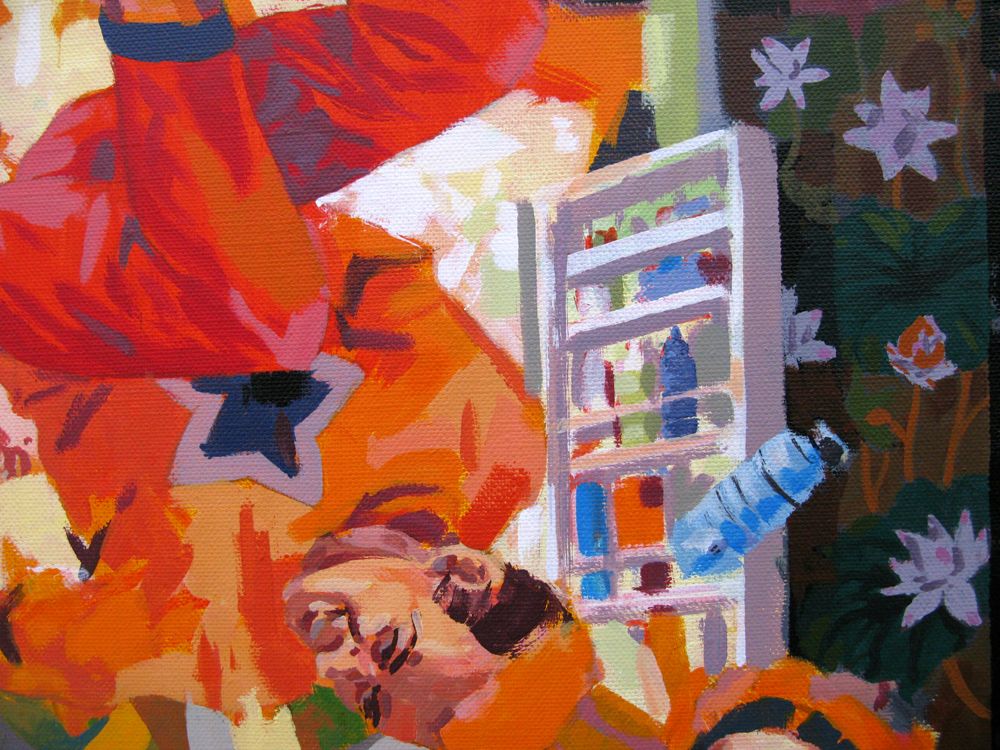 Tableau de HEATON RUDYARD a pour titre  Atomic fridge style figuratif dim : HEATON RUDYARDprix:900