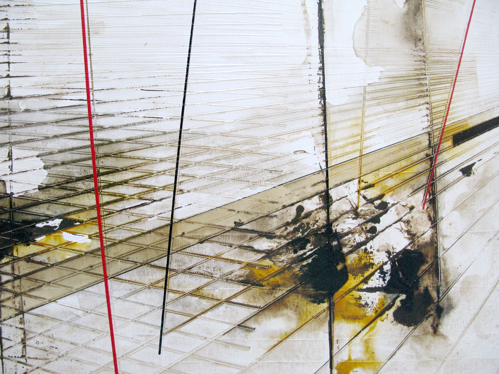 Tableau de LUDOVIC MERCHER a pour titre  OUTLINES style abstrait dim : LUDOVIC MERCHERprix:1200