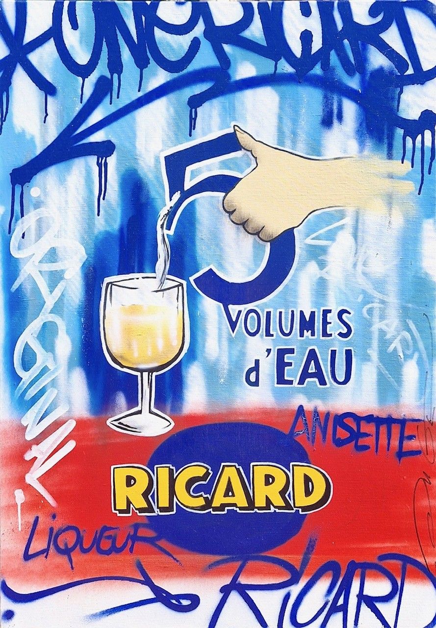 Tableau de JUG a pour titre  RIKAR style street pop art dim : JUGprix:700