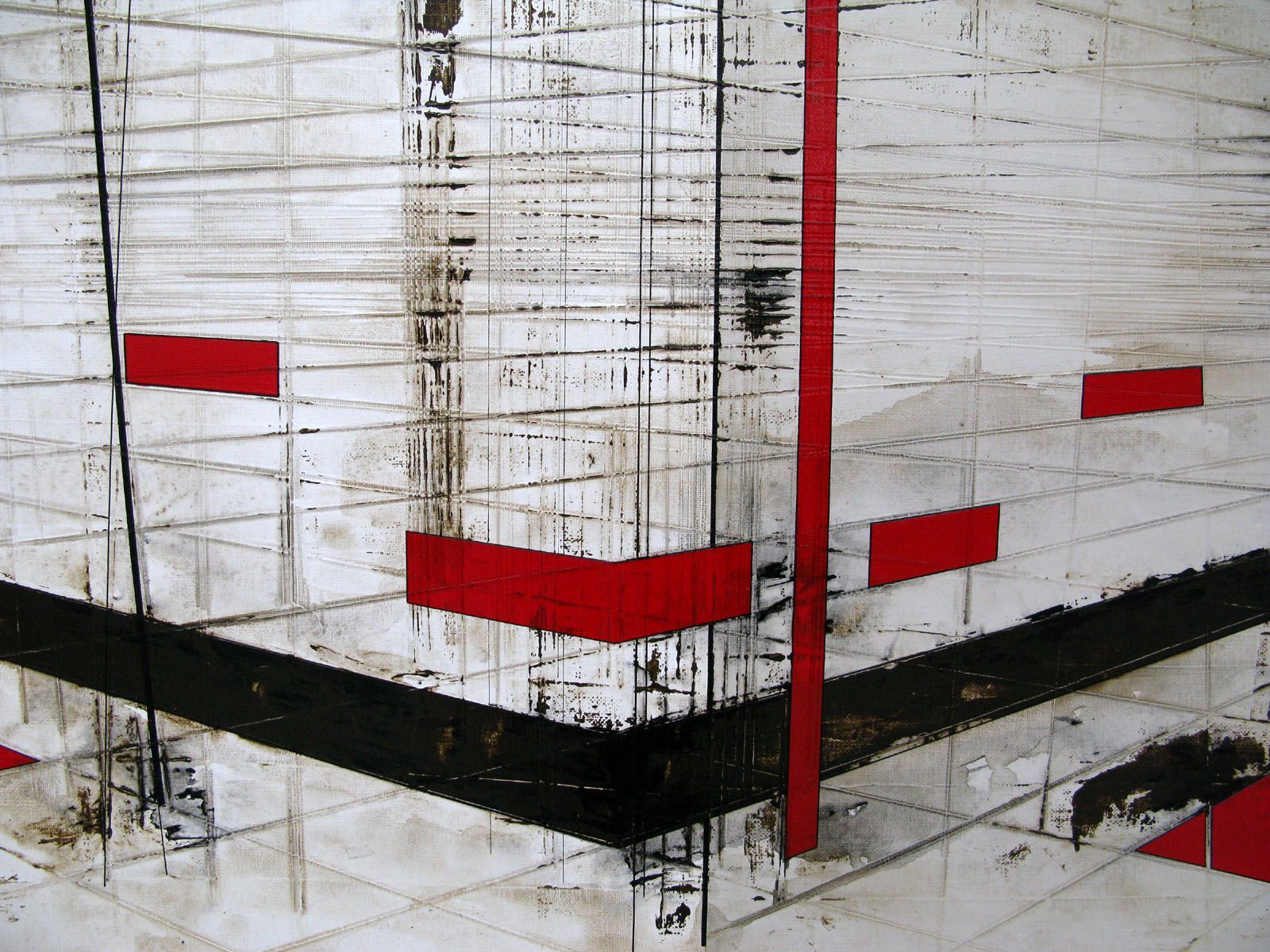 Tableau de LUDOVIC MERCHER a pour titre  CROSSROADS style abstrait dim : LUDOVIC MERCHERprix:1500