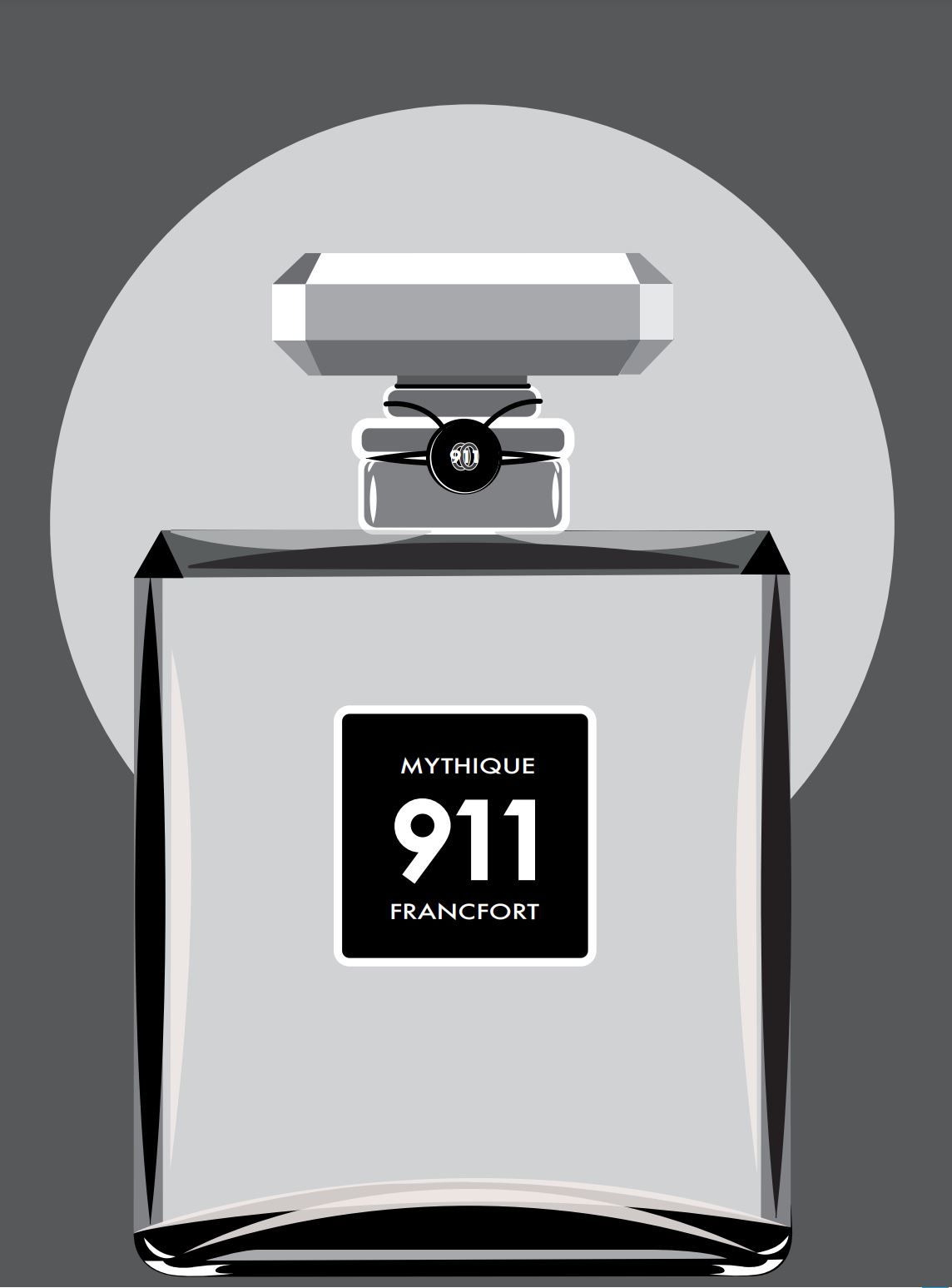 Editions d'art de JMC a pour titre  PARFUM 911 Francfort Mythique style figuratif, graphique dim : JMCprix:30