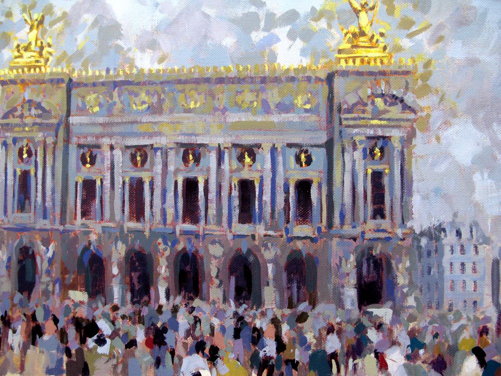 Tableau de HEATON RUDYARD a pour titre  Opera Garnier style figuratif dim : HEATON RUDYARDprix:1800