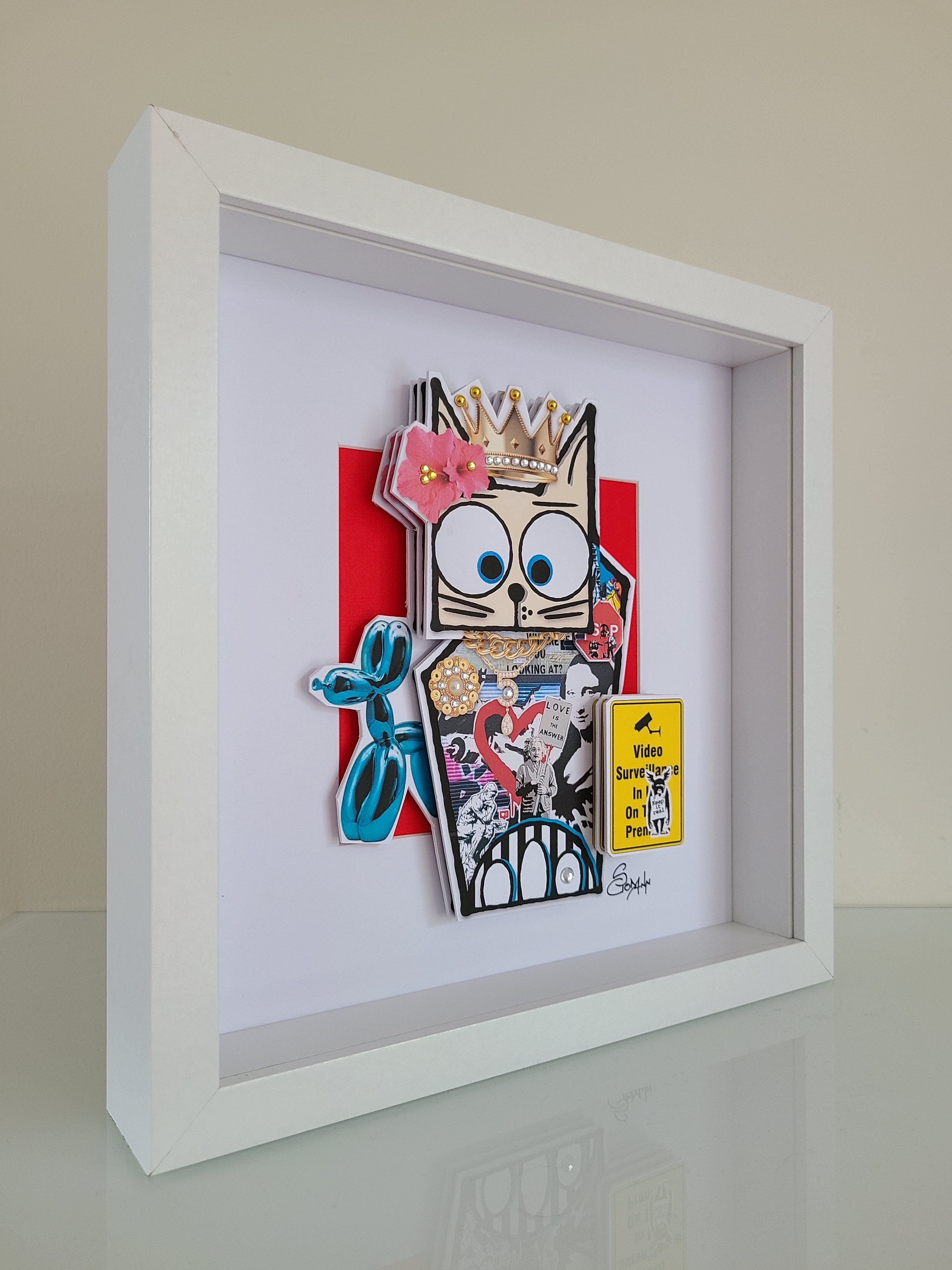 Editions d'art de Stephanie Godann a pour titre  King Cat style street art dim : Stephanie Godannprix:250
