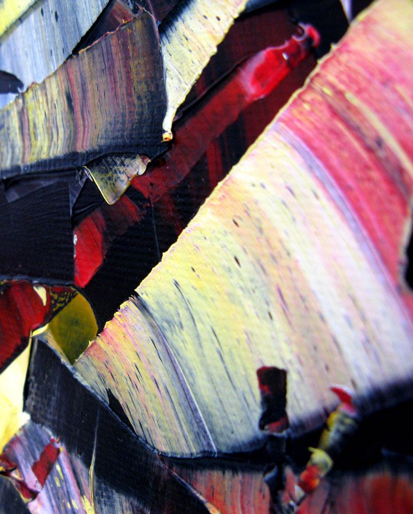 Tableau de ALAIN BECANNE a pour titre  PEINTURE 06-2020-74 style abstrait dim : ALAIN BECANNEprix:650