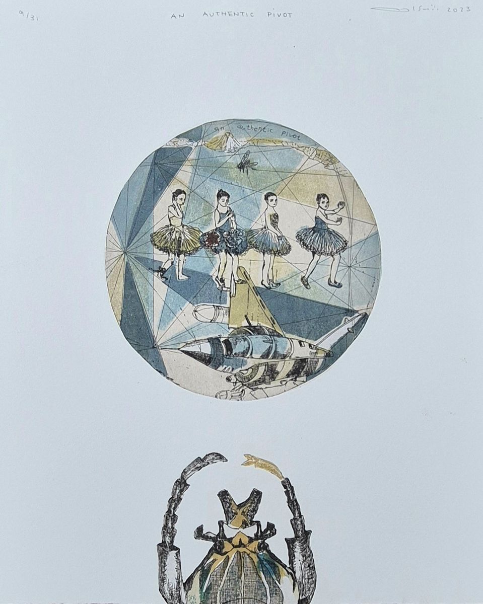 Dessin de ATSUKO ISHII a pour titre  AN AUTHENTIC PIVOT style figuratif dim : ATSUKO ISHIIprix:130