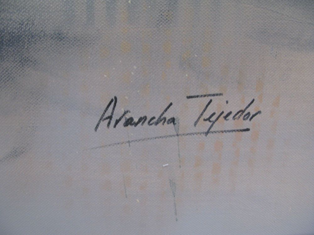Tableau de ARANCHA TEJEDOR a pour titre  BEIGE 8 FEMMES style figuratif dim : ARANCHA TEJEDORprix: