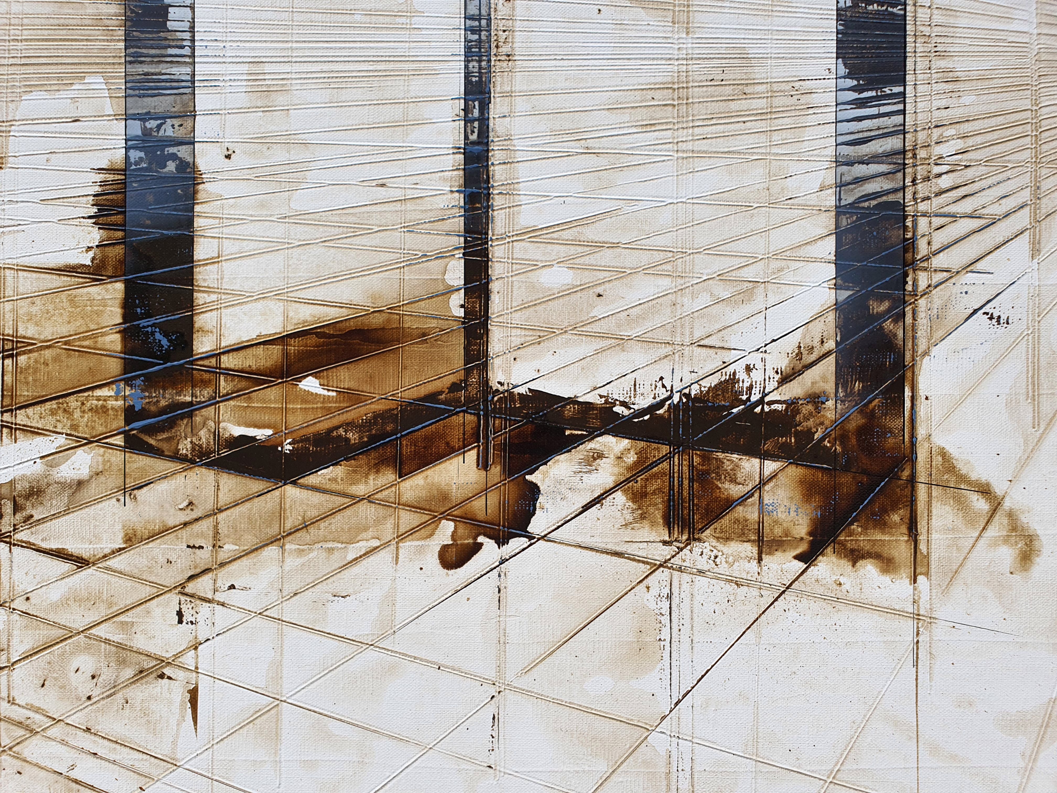 Tableau de LUDOVIC MERCHER a pour titre  ARCHES style abstrait dim : LUDOVIC MERCHERprix:1200