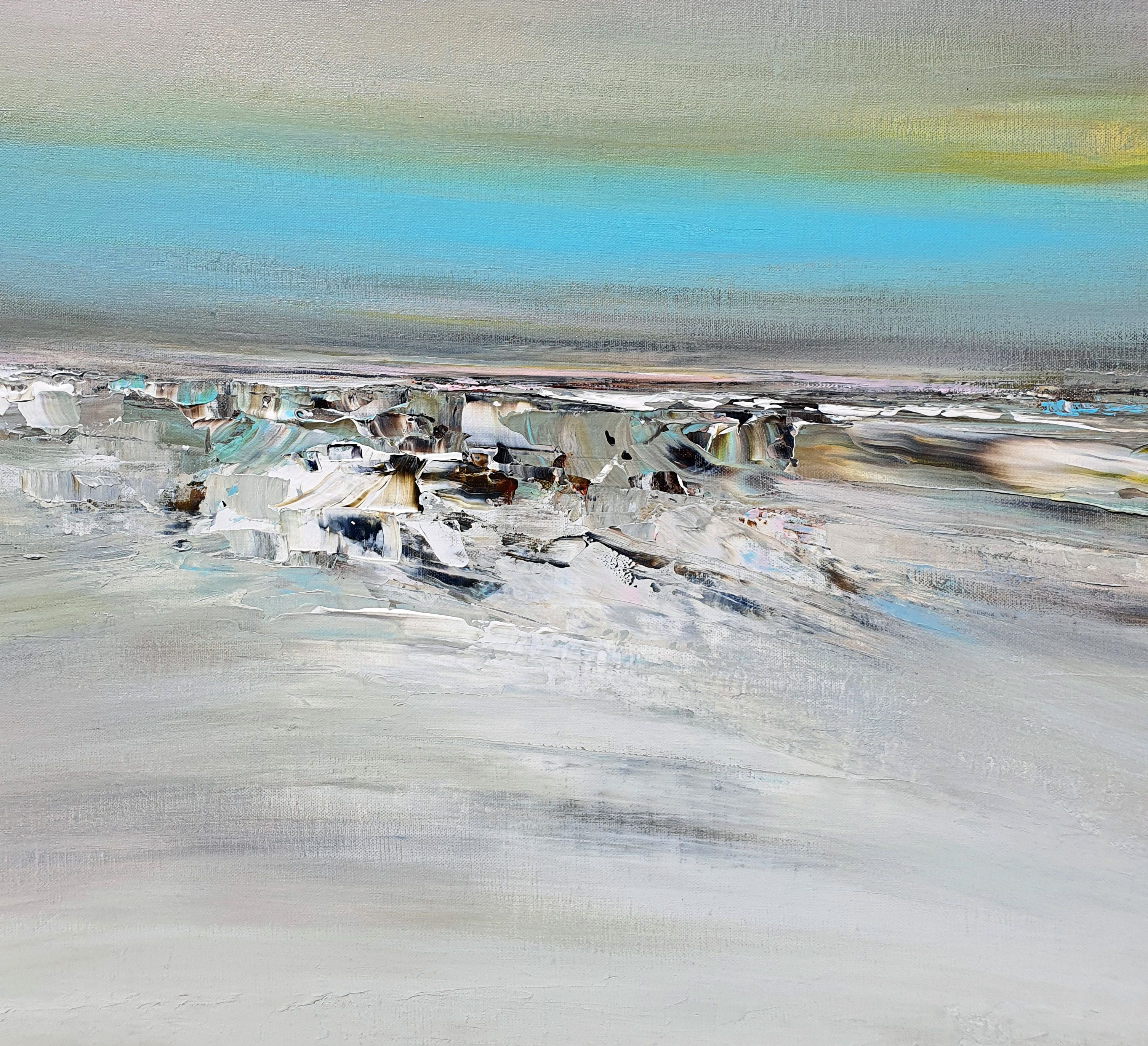 Tableau de RUELLE NICOLAS a pour titre  PAYSAGE ABSTRAIT: A L'HORIZON style abstrait dim : RUELLE NICOLASprix:1200