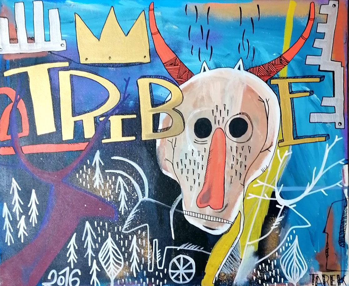 Tableau de TAREK a pour titre  A TRIBE style graphique dim : TAREKprix:850