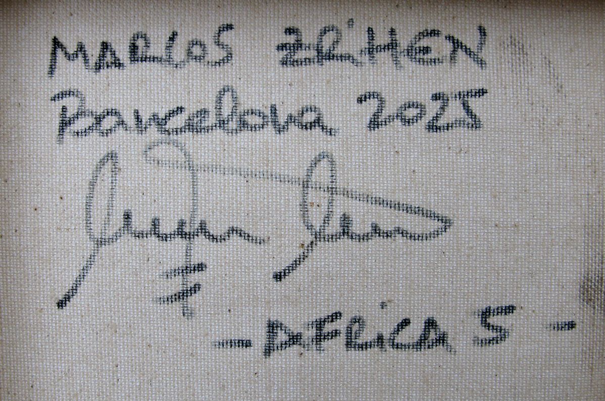Tableau de MARCOS ZRIHEN NOWOTNY a pour titre  Africa 5 - Barcelona 2025 style figuratif dim : MARCOS ZRIHEN NOWOTNYprix:80
