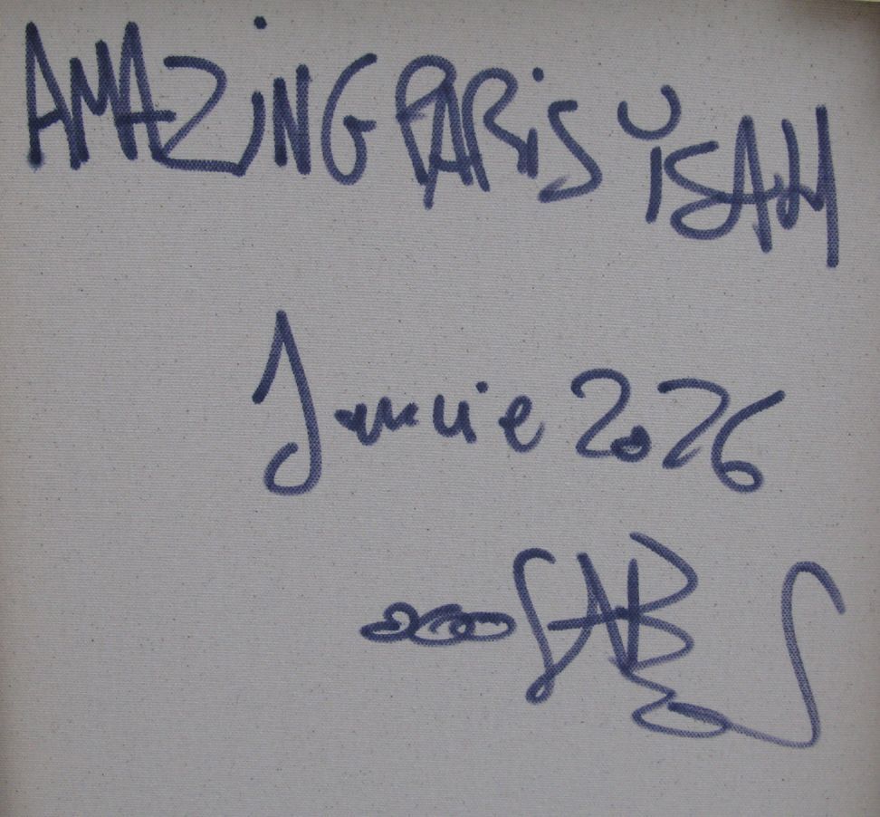 Tableau de RICO SAB a pour titre  Amazing Paris Yeah style street pop art, street art dim : RICO SABprix:750