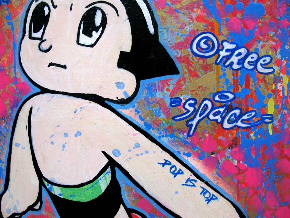 Tableau de SARA CHELOU a pour titre  Astro style street pop art dim : SARA CHELOUprix:300