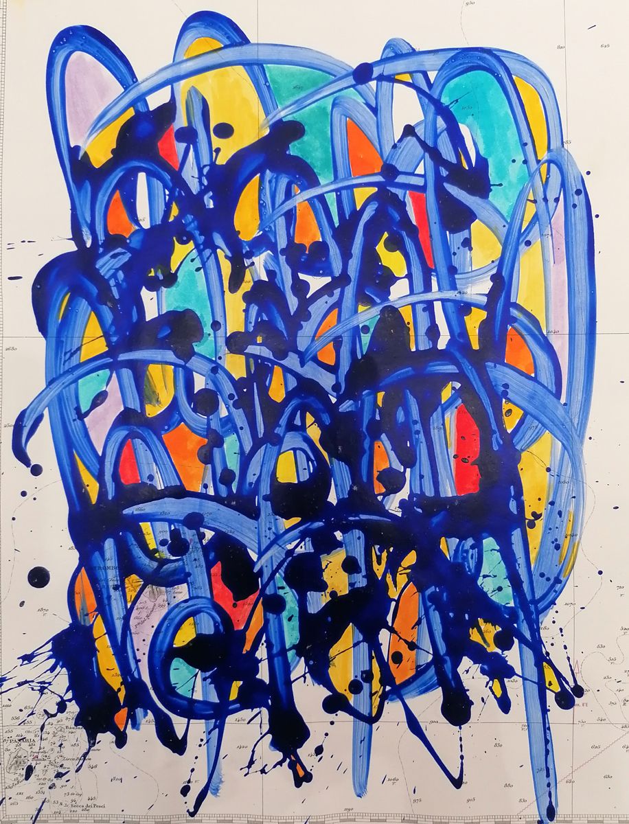 Dessin de STEPHANE RIME a pour titre  Noname B31 style abstrait dim : STEPHANE RIMEprix:100