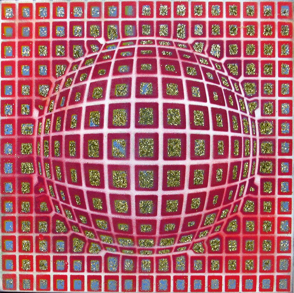 Tableau de YANN GUINCHAN a pour titre  Boule 1 style graphique dim : YANN GUINCHANprix:150