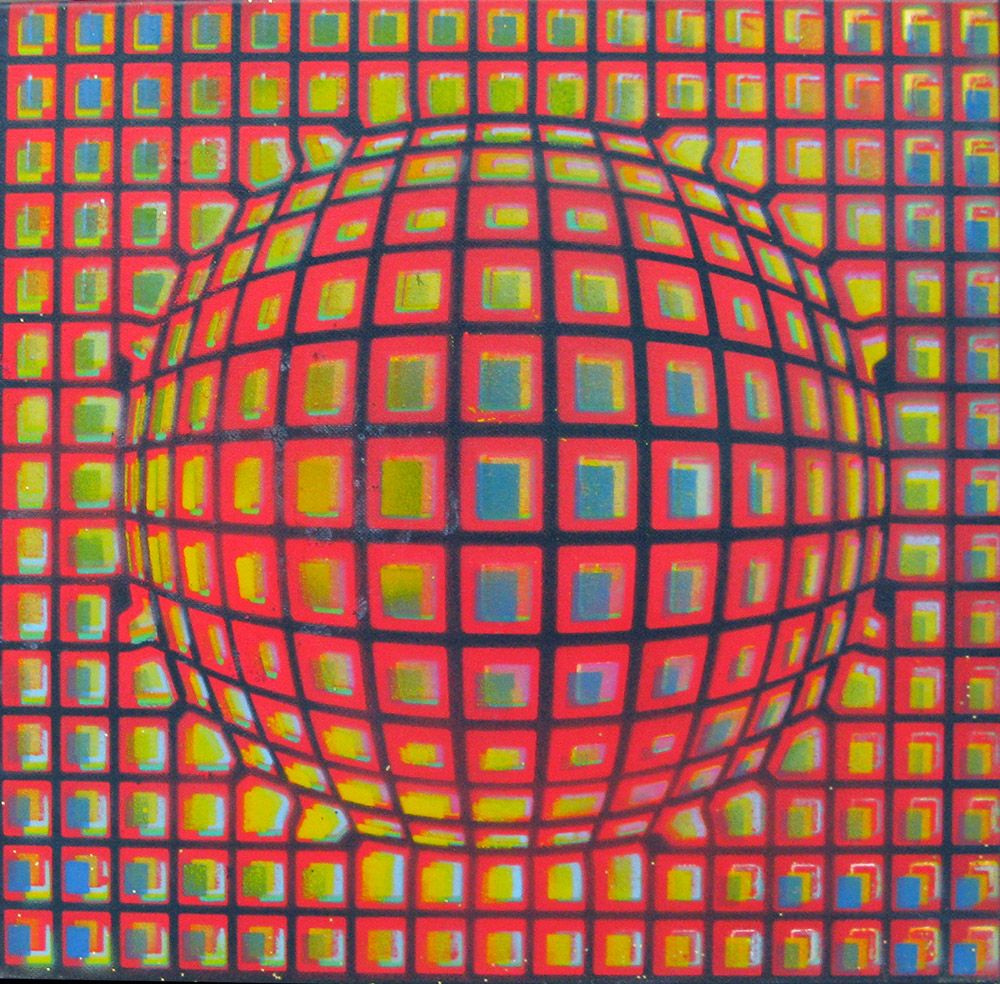Tableau de YANN GUINCHAN a pour titre  Boule 2 style graphique dim : YANN GUINCHANprix:600