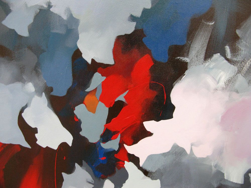 Tableau de BRUNEAU a pour titre  PEINTURE ABSTRAITE 89 style abstrait dim : BRUNEAUprix: