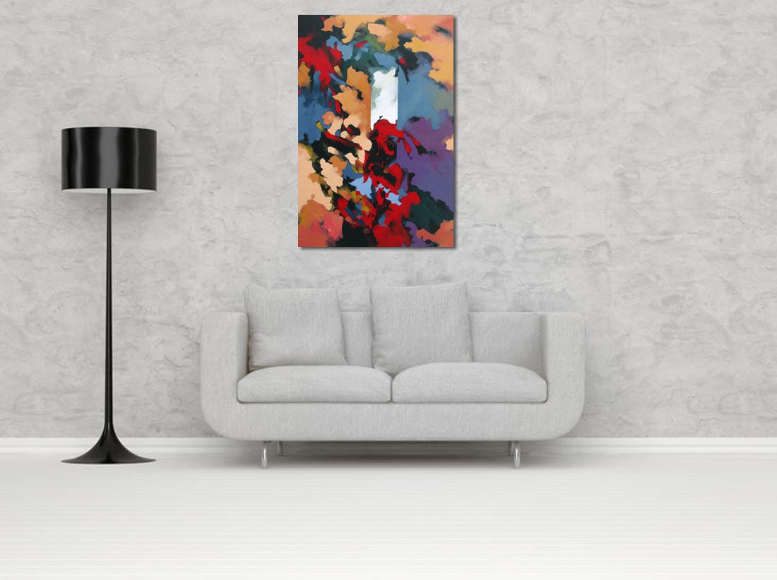 Tableau de BRUNEAU a pour titre  AR-MEN style abstrait dim : BRUNEAUprix: