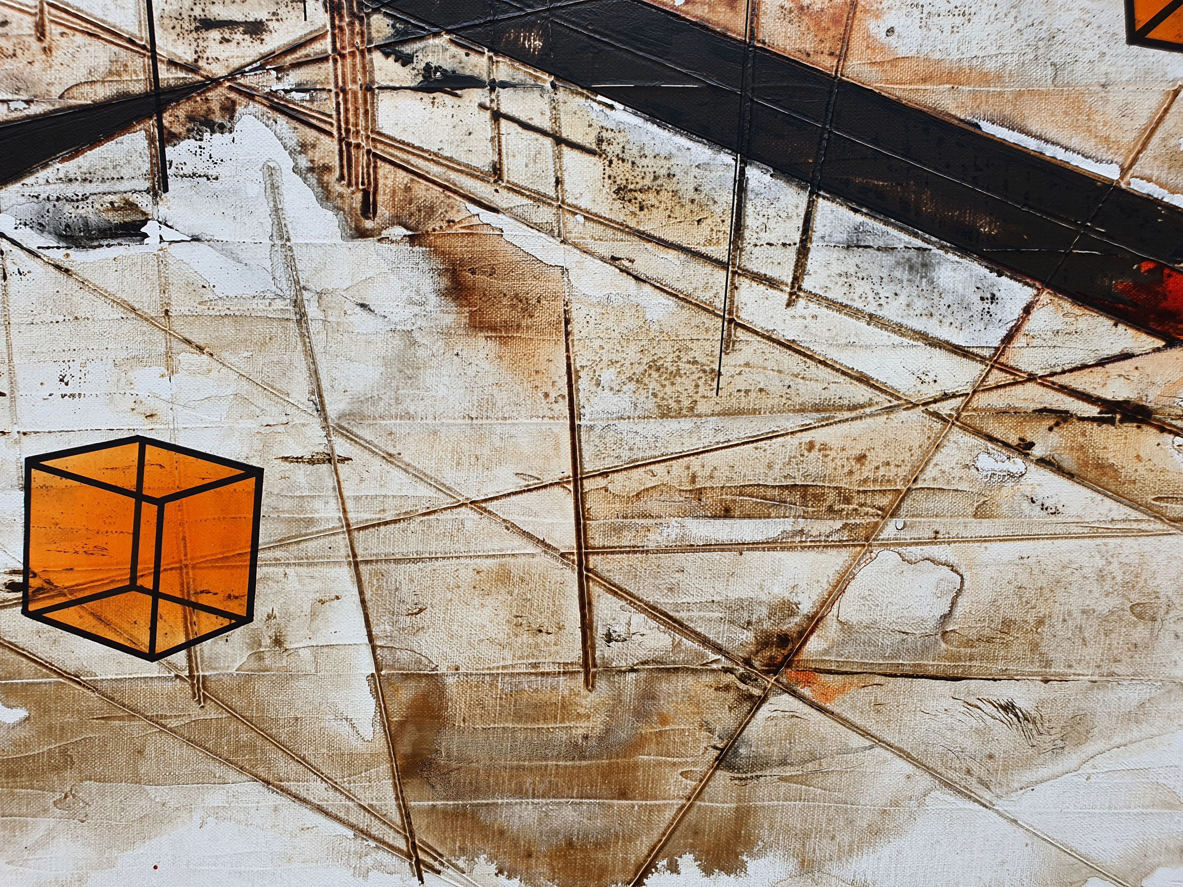 Tableau de LUDOVIC MERCHER a pour titre  BUILD style abstrait dim : LUDOVIC MERCHERprix:1800