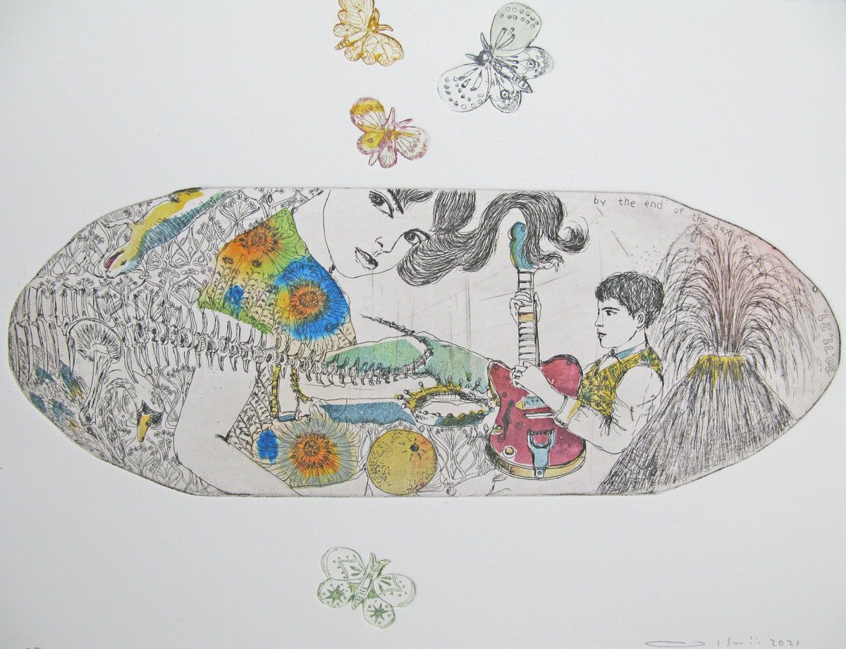 Editions d'art de ATSUKO ISHII a pour titre  BY THE END OF THE DAY style figuratif dim : ATSUKO ISHIIprix:130