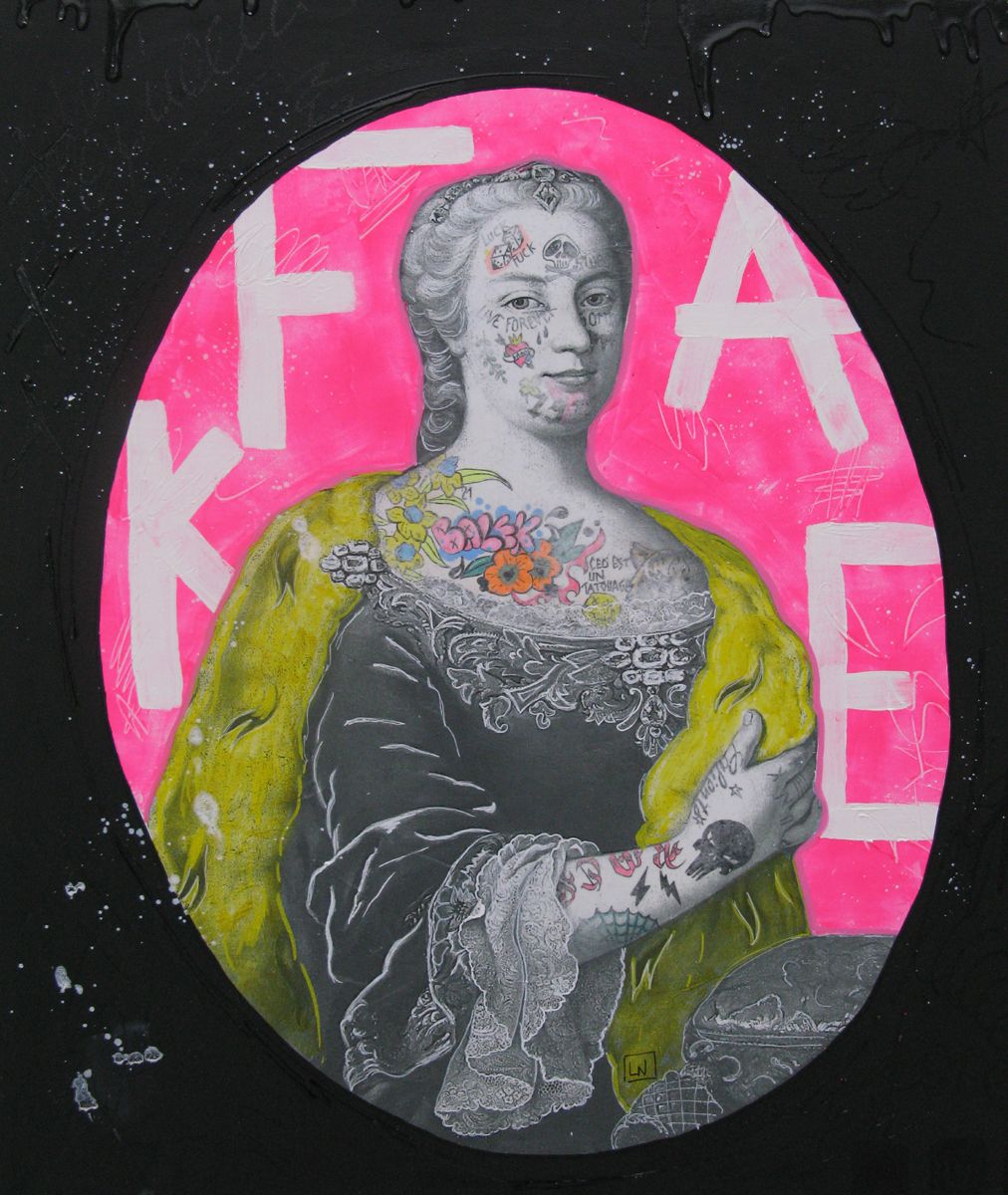 Tableau de LN LE PAPE a pour titre  Balek style street pop art dim : LN LE PAPEprix:300