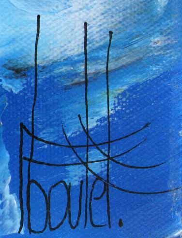 Tableau de F. BOUTET a pour titre  Marine abstraite 2023-40 style figuratif dim : F. BOUTETprix:700