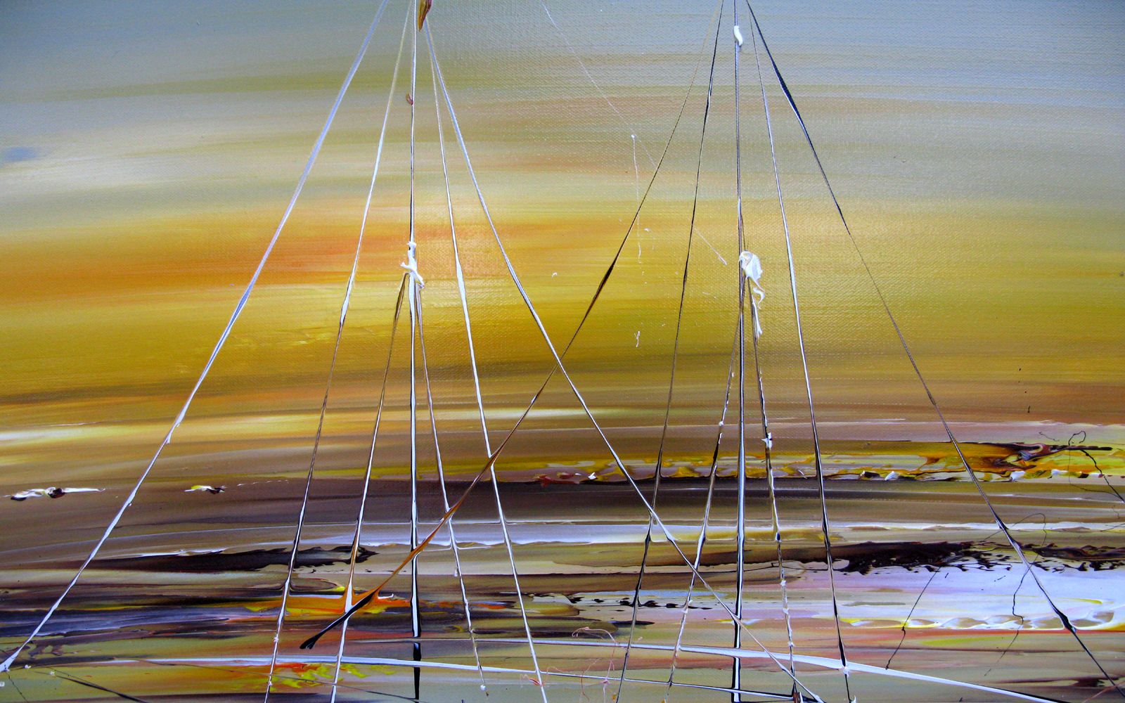 Tableau de F. BOUTET a pour titre  Marine abstraite 47 style figuratif dim : F. BOUTETprix:800