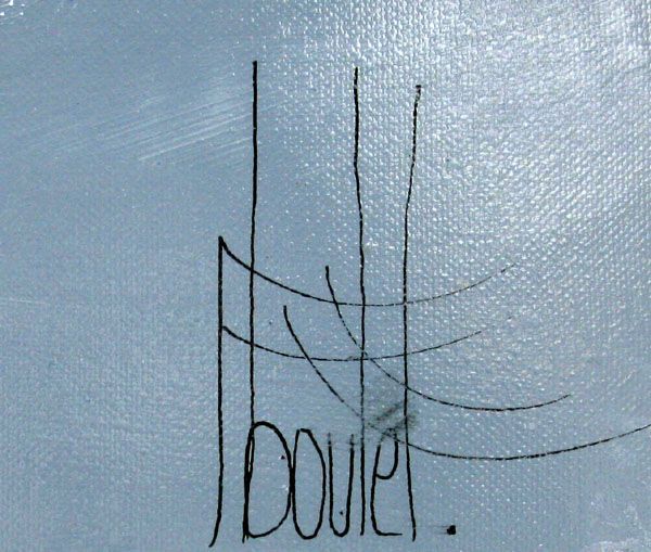 Tableau de F. BOUTET a pour titre  MARINE ABSTRAITE 2024-54 style abstrait dim : F. BOUTETprix:1100