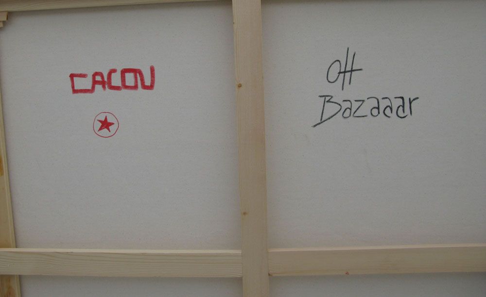 Tableau de CACOU a pour titre  OH BAZAAAR ! style no dim : CACOUprix: