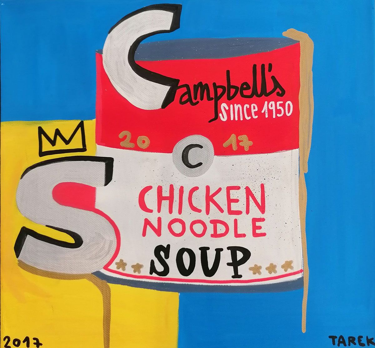 Tableau de TAREK a pour titre  CAMPBELL'S CHICKEN style graphique dim : TAREKprix:250