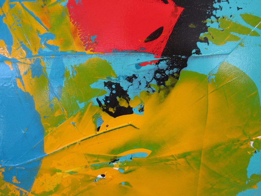Tableau de CELINE WEBER a pour titre  ACIDULÉ 3 style abstrait dim : CELINE WEBERprix: