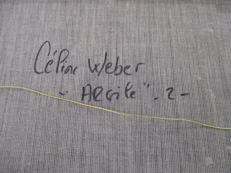 Tableau de CELINE WEBER a pour titre  ARGILE 2 style abstrait dim : CELINE WEBERprix: