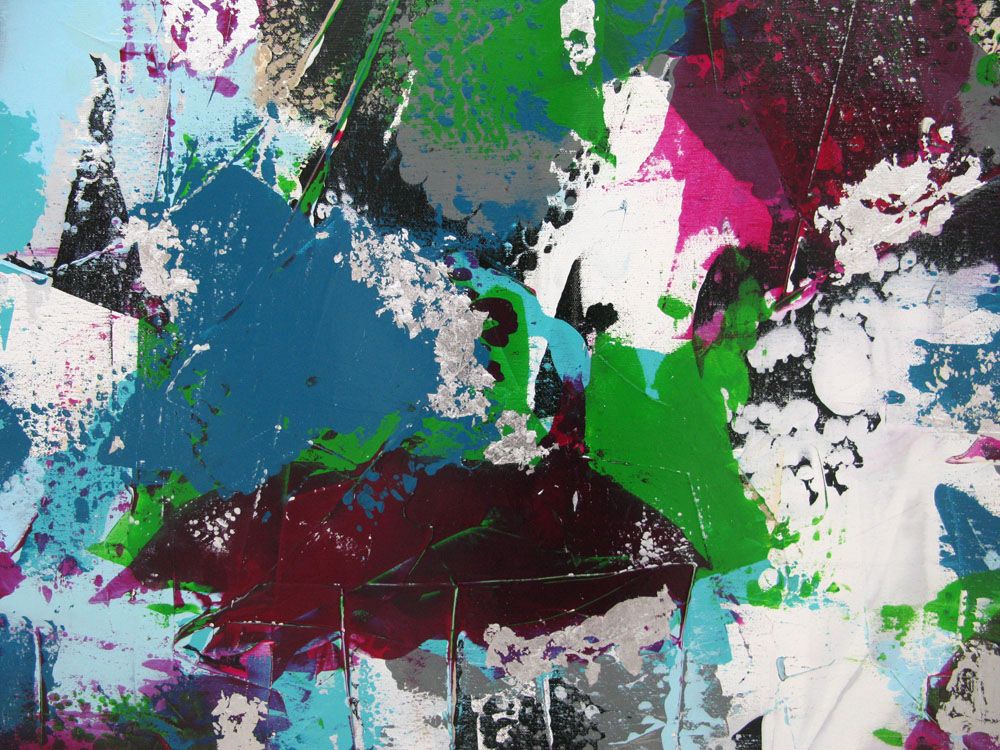 Tableau de CELINE WEBER a pour titre  SUNNY style abstrait dim : CELINE WEBERprix: