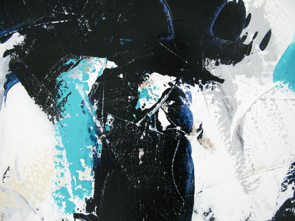 Tableau de CELINE WEBER a pour titre  ECUME style abstrait dim : CELINE WEBERprix: