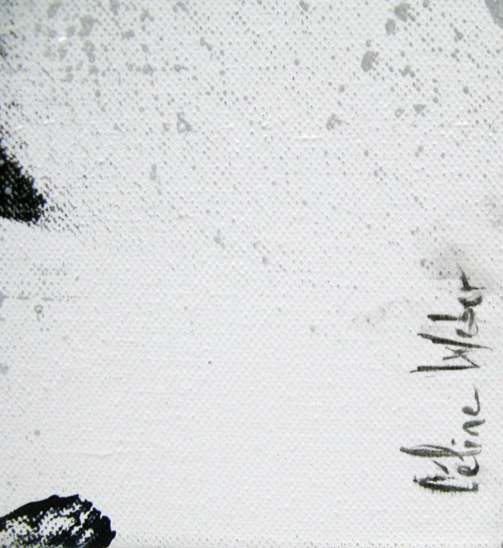 Tableau de CELINE WEBER a pour titre  ECUME style abstrait dim : CELINE WEBERprix: