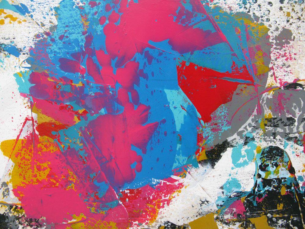 Tableau de CELINE WEBER a pour titre  EXALTATION style abstrait dim : CELINE WEBERprix:1600