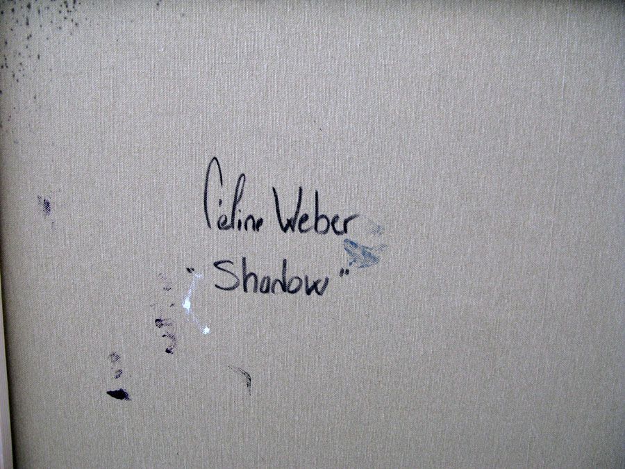 Tableau de CELINE WEBER a pour titre  SHADOW style abstrait dim : CELINE WEBERprix: