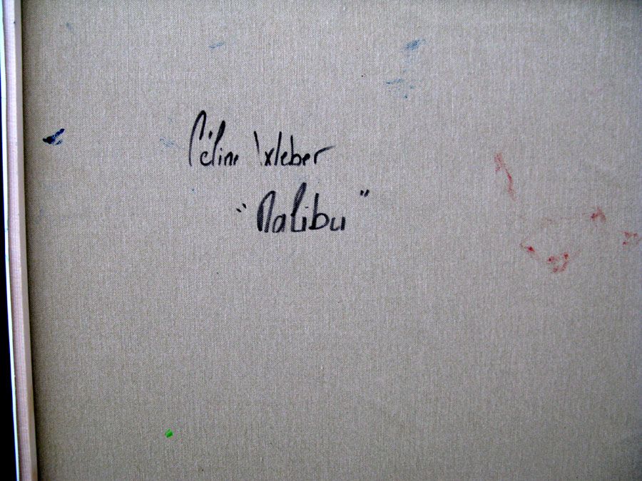 Tableau de CELINE WEBER a pour titre  MALIBU style abstrait dim : CELINE WEBERprix:
