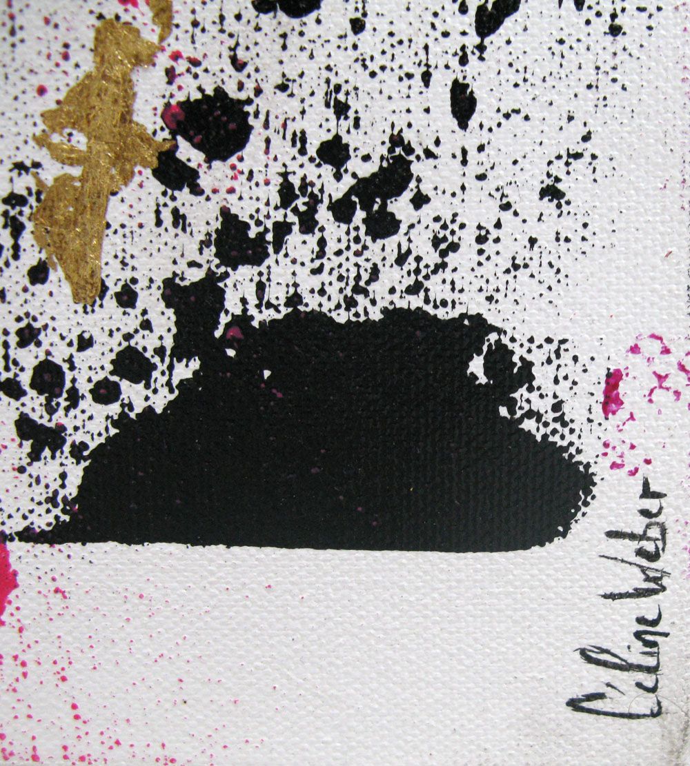 Tableau de CELINE WEBER a pour titre  EXPLOSION style abstrait dim : CELINE WEBERprix: