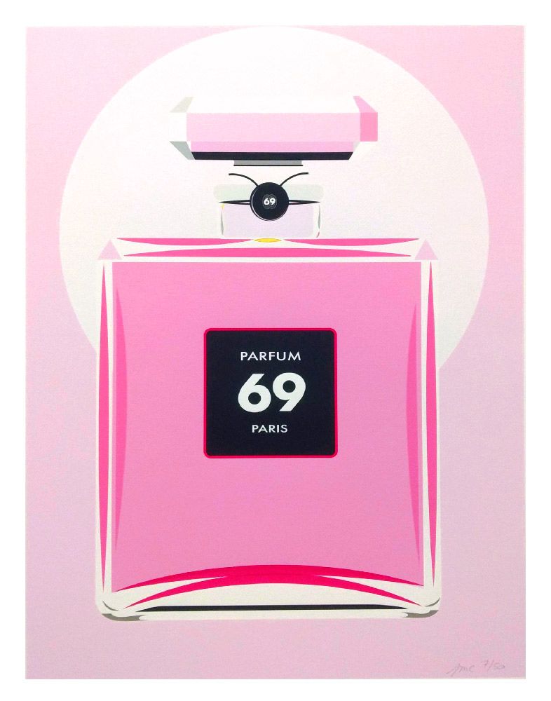 Editions d'art de JMC a pour titre  PARFUM 69 style figuratif, graphique dim : JMCprix:40