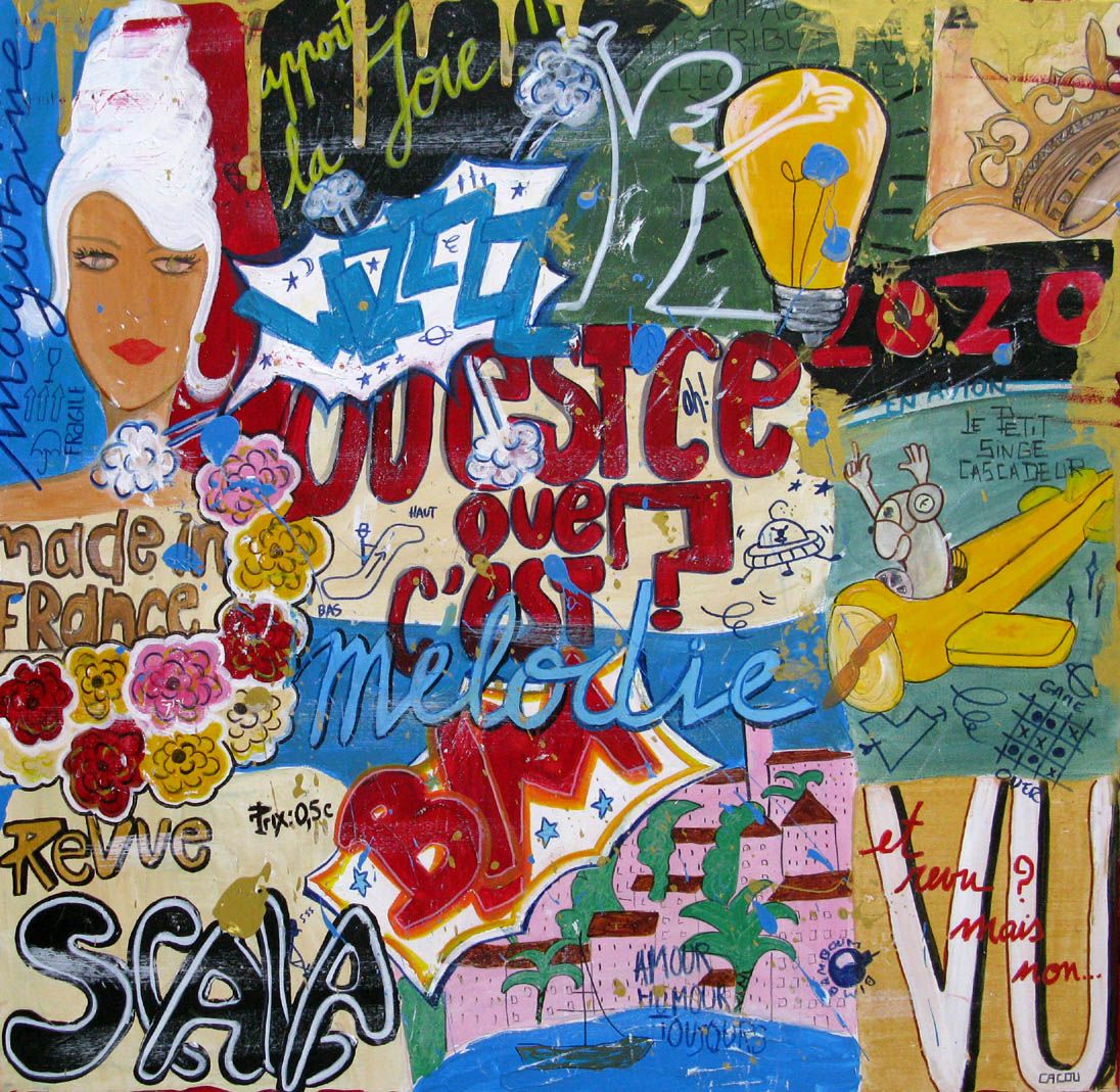 Tableau de CACOU a pour titre  Scala style street pop art dim : CACOUprix:550