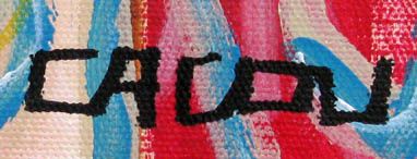 Tableau de CACOU a pour titre  C'est la vie style graphique dim : CACOUprix:850
