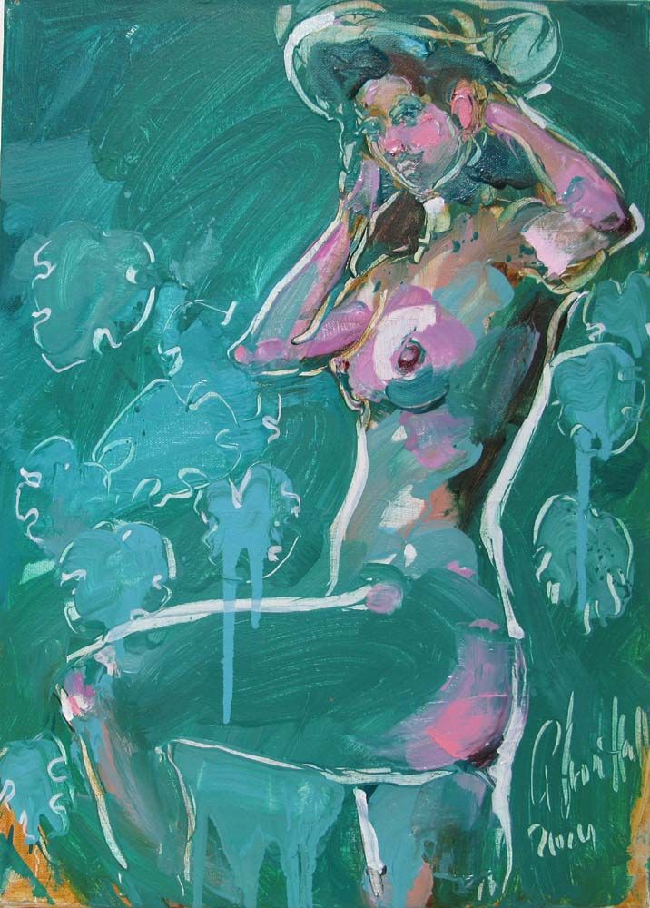 Tableau de OLENA SINIUHINA a pour titre  Catrine style figuratif dim : OLENA SINIUHINAprix:220