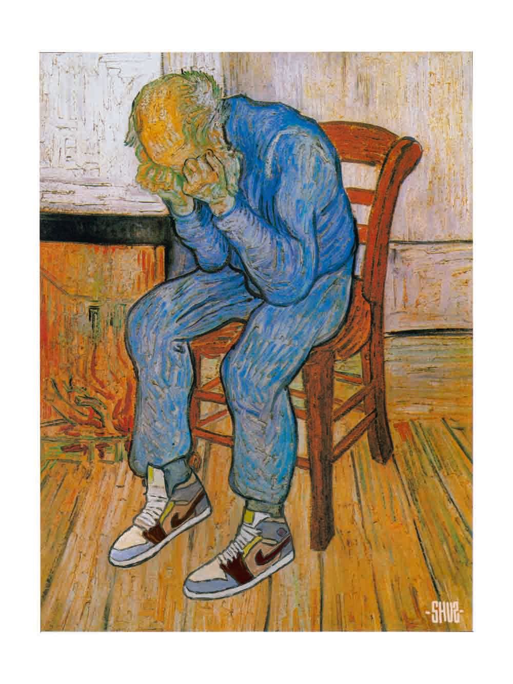 Editions d'art de SHUZ a pour titre  Château Van Gogh style figuratif dim : SHUZprix:40