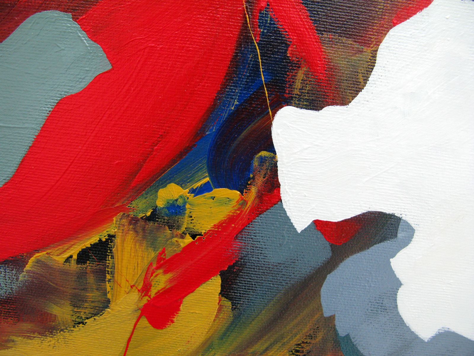 Tableau de BRUNEAU a pour titre  Chrysalide style abstrait dim : BRUNEAUprix:700