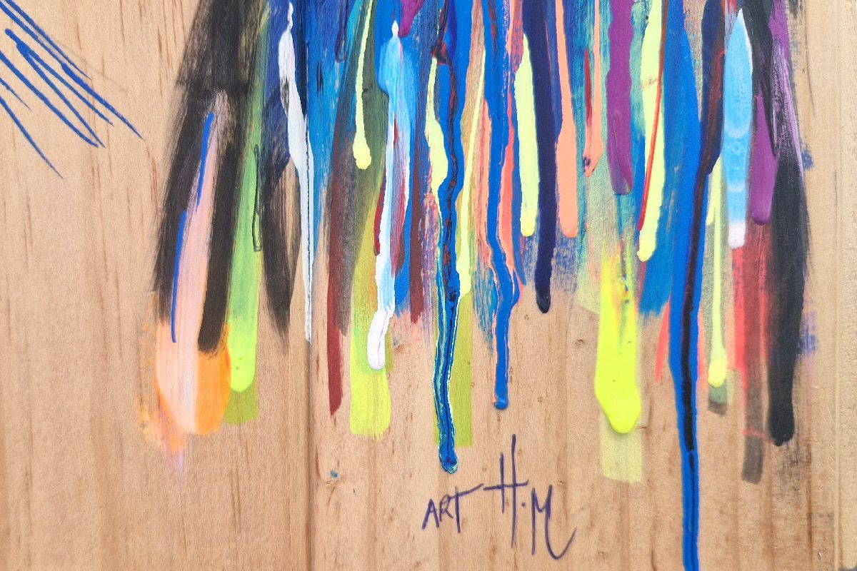 Tableau de ART HM a pour titre  Cogito style street art dim : ART HMprix:450