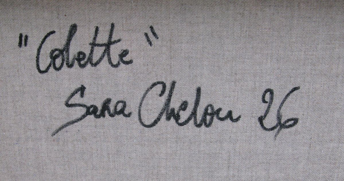 Tableau de SARA CHELOU a pour titre  Colette style street pop art, street art dim : SARA CHELOUprix:1100