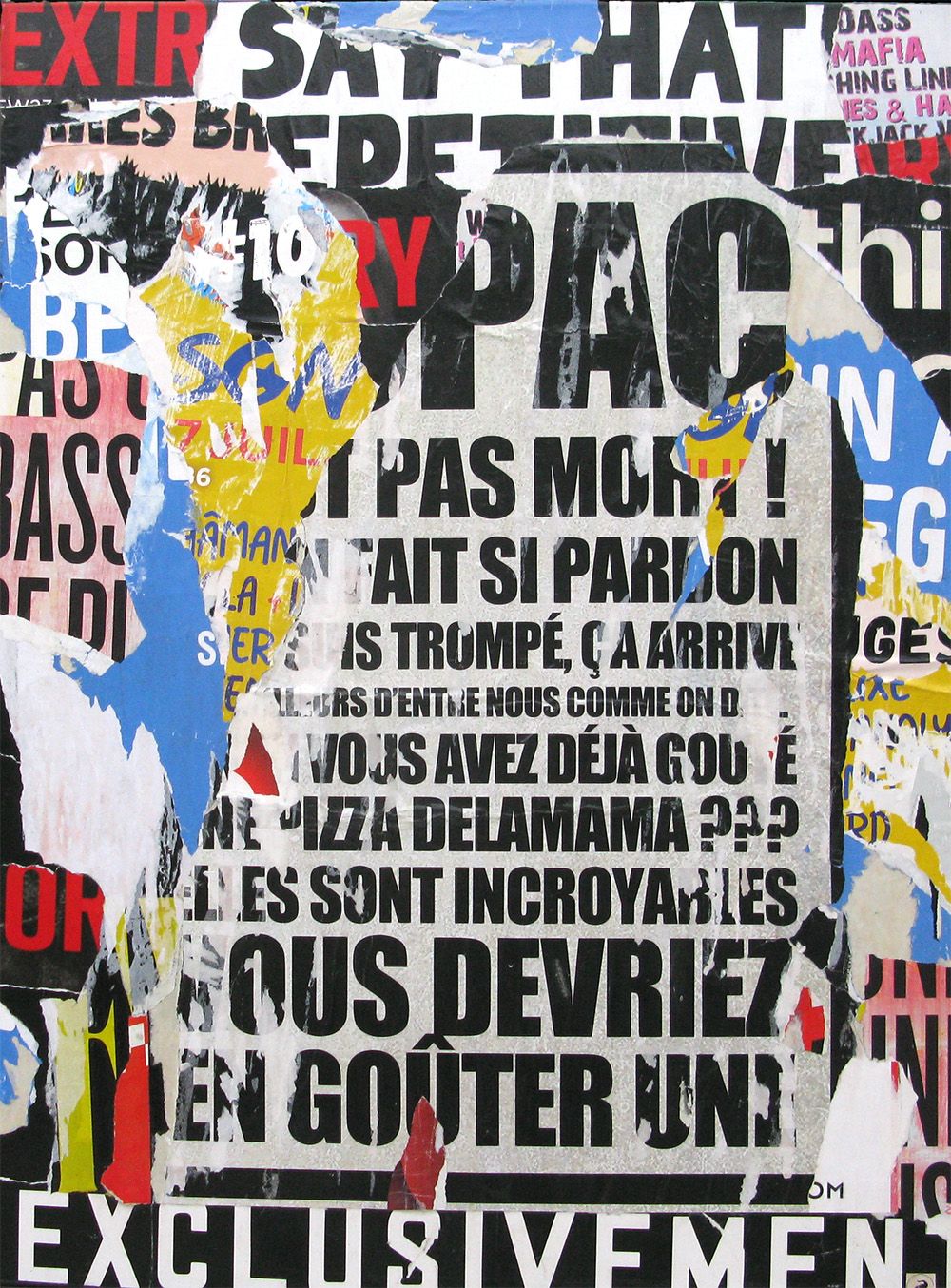 Tableau de PODKOL a pour titre  Fragments style street art dim : PODKOLprix:700