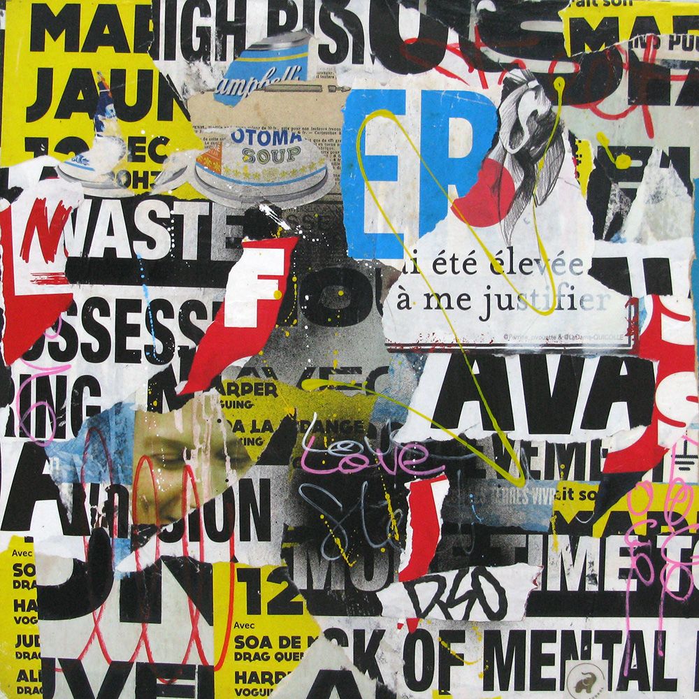 Tableau de PODKOL a pour titre  Mental style street art dim : PODKOLprix:200