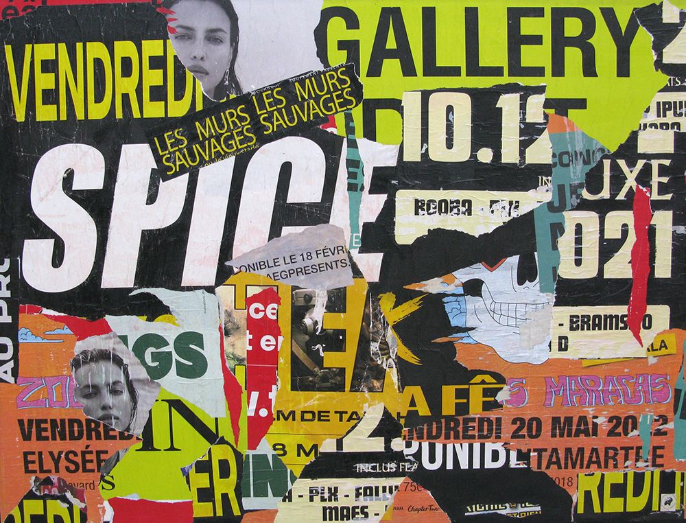 Tableau de PODKOL a pour titre  Murs sauvages style street art dim : PODKOLprix:800