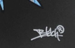 Editions d'art de BLACH a pour titre  Coq French Star Origami style graffiti, street art dim : BLACHprix:90